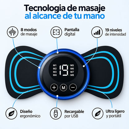 MINI MASAJEADOR CERVICAL MARIPOSA + ENVIO GRATIS