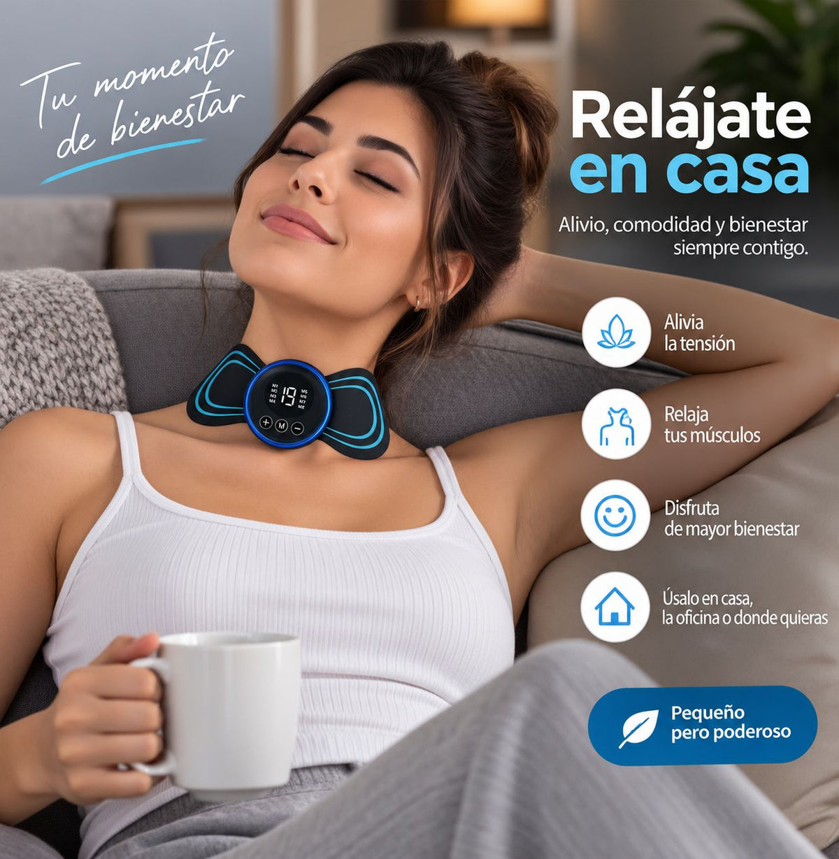 MINI MASAJEADOR CERVICAL MARIPOSA + ENVIO GRATIS
